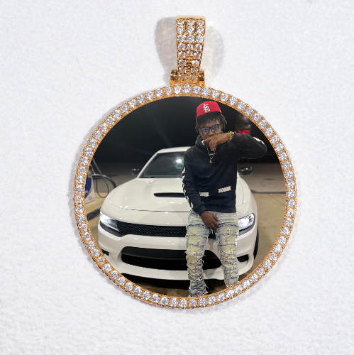MEDIUM 3D CIRCLE CUSTOM PICTURE PENDANT