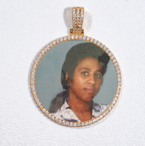 MEDIUM 3D CIRCLE CUSTOM PICTURE PENDANT