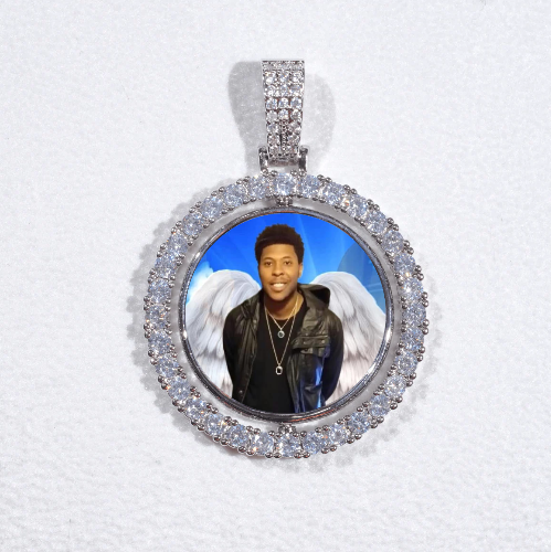 3D Spinning 2-Faced Custom Picture Pendant