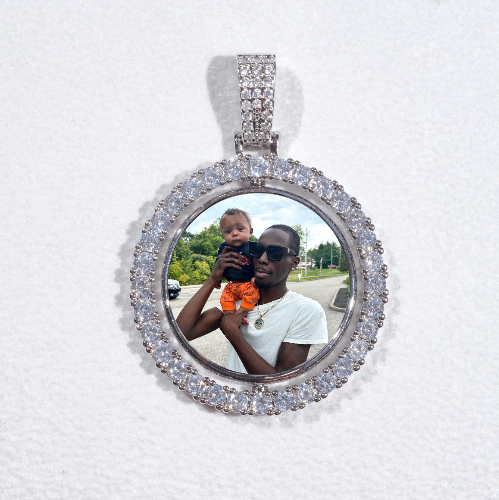 3D Spinning 2-Faced Custom Picture Pendant