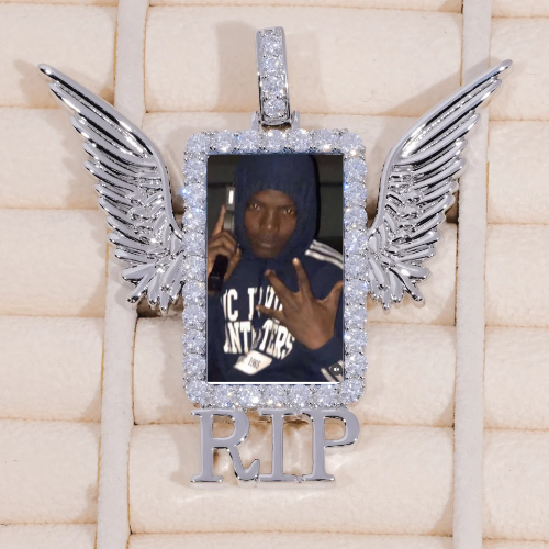 RIP WING 3D CUSTOM PICTURE PENDANT