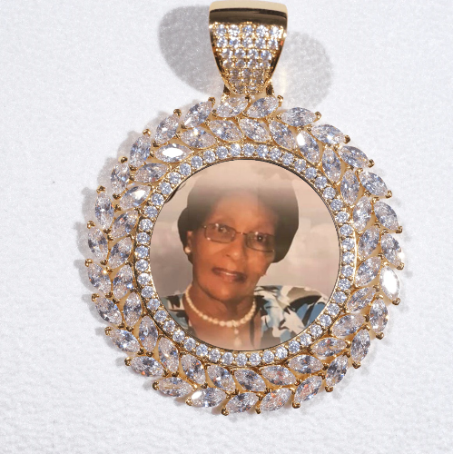 Large 3D Wheat Ear Custom Picture Pendant