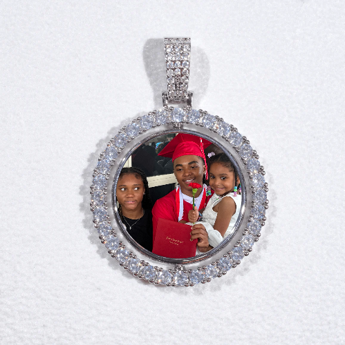 3D Spinning 2-Faced Custom Picture Pendant