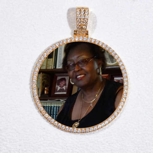 MEDIUM 3D CIRCLE CUSTOM PICTURE PENDANT