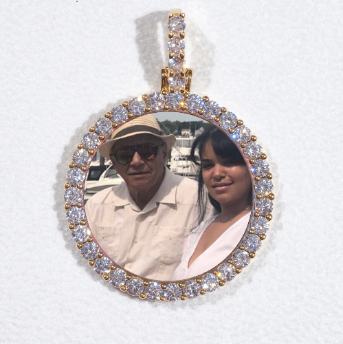 3D CIRCLE CUSTOM PICTURE PENDANT SMALL SIZE
