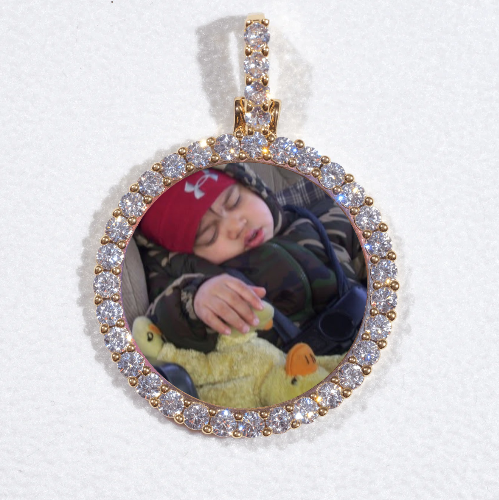 3D CIRCLE CUSTOM PICTURE PENDANT SMALL SIZE