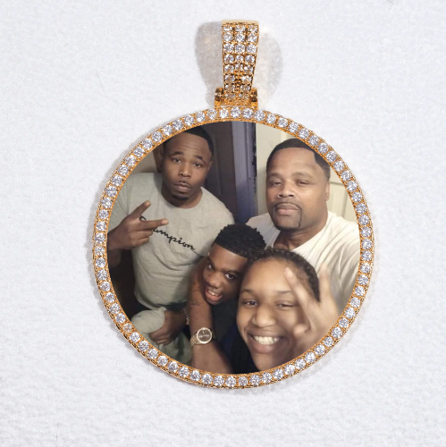 MEDIUM 3D CIRCLE CUSTOM PICTURE PENDANT