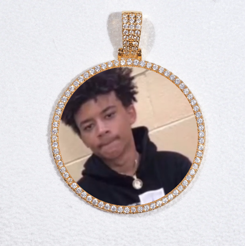MEDIUM 3D CIRCLE CUSTOM PICTURE PENDANT