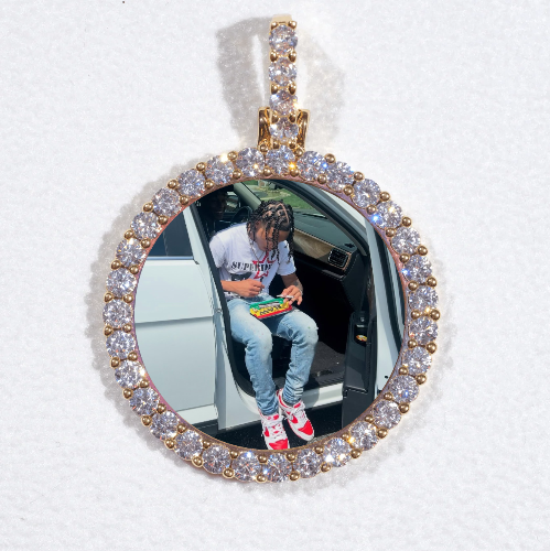 3D CIRCLE CUSTOM PICTURE PENDANT SMALL SIZE