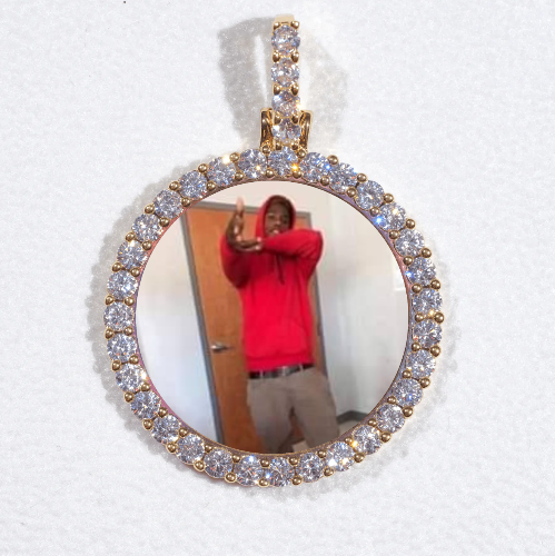 3D CIRCLE CUSTOM PICTURE PENDANT SMALL SIZE