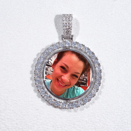 3D Spinning 2-Faced Custom Picture Pendant