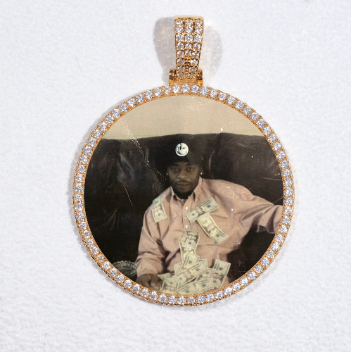 MEDIUM 3D CIRCLE CUSTOM PICTURE PENDANT