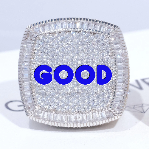 CUSTOM LETTER 3D ICED RING
