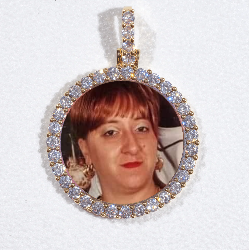 3D CIRCLE CUSTOM PICTURE PENDANT SMALL SIZE