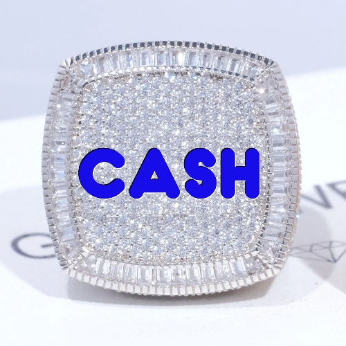CUSTOM LETTER 3D ICED RING