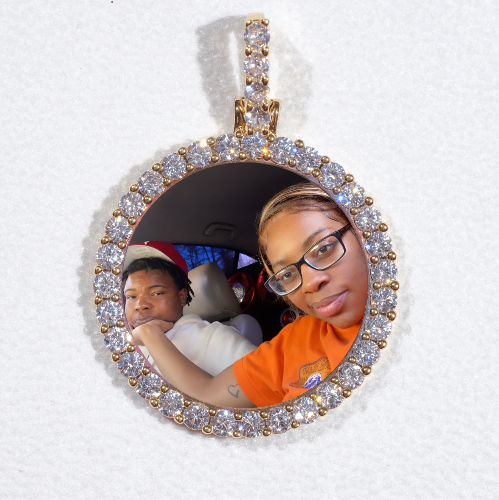 3D CIRCLE CUSTOM PICTURE PENDANT SMALL SIZE