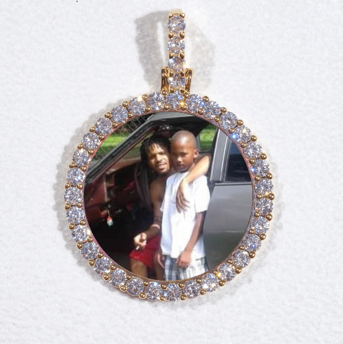 3D CIRCLE CUSTOM PICTURE PENDANT SMALL SIZE