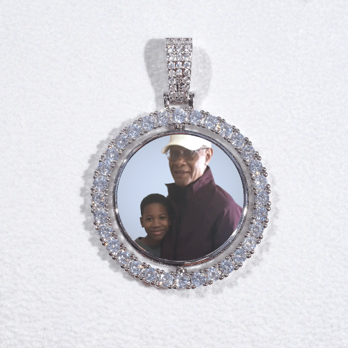 3D Spinning 2-Faced Custom Picture Pendant