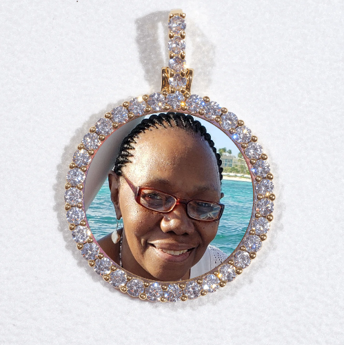3D CIRCLE CUSTOM PICTURE PENDANT SMALL SIZE