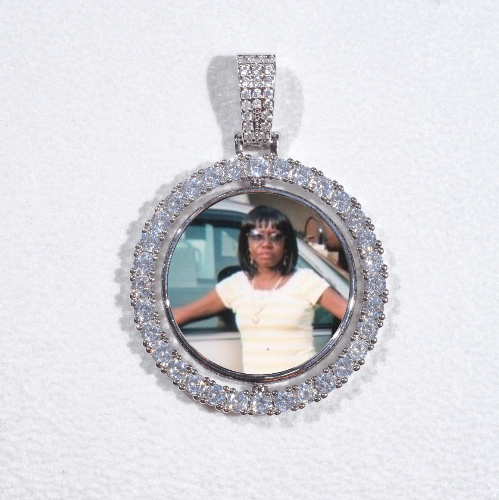 3D Spinning 2-Faced Custom Picture Pendant