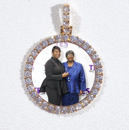 3D CIRCLE CUSTOM PICTURE PENDANT SMALL SIZE