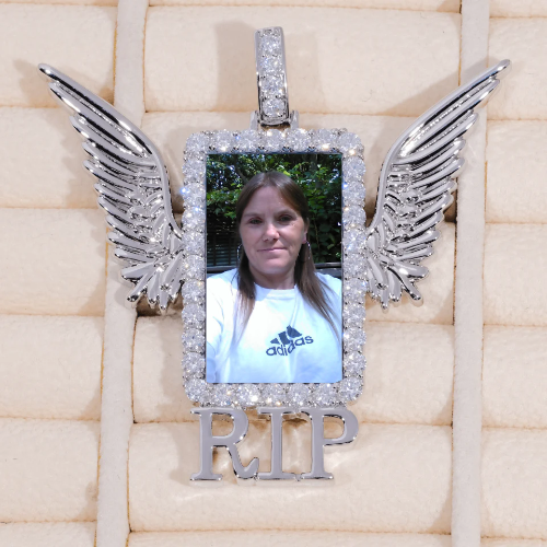 RIP WING 3D CUSTOM PICTURE PENDANT