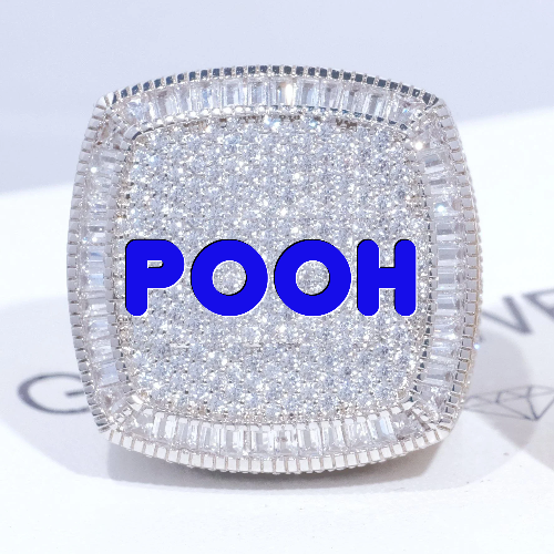 CUSTOM LETTER 3D ICED RING