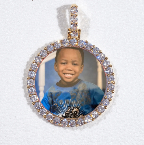 3D CIRCLE CUSTOM PICTURE PENDANT SMALL SIZE