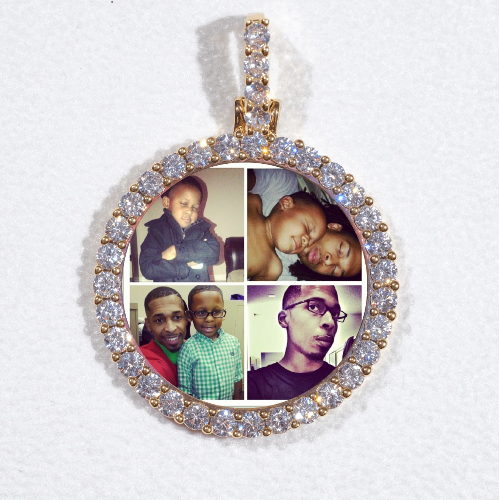3D CIRCLE CUSTOM PICTURE PENDANT SMALL SIZE