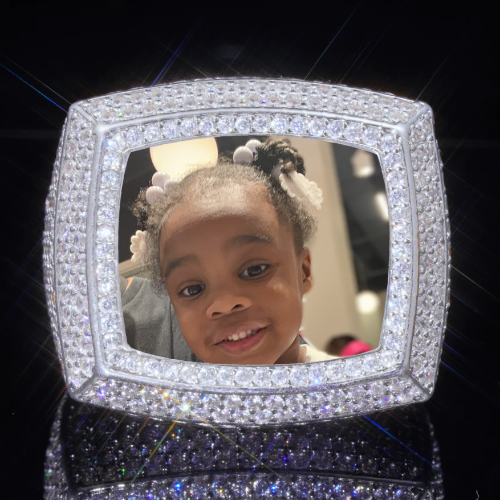3D CUSTOM PICTURE ICED RING