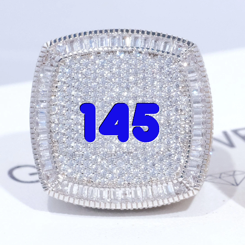 CUSTOM LETTER 3D ICED RING