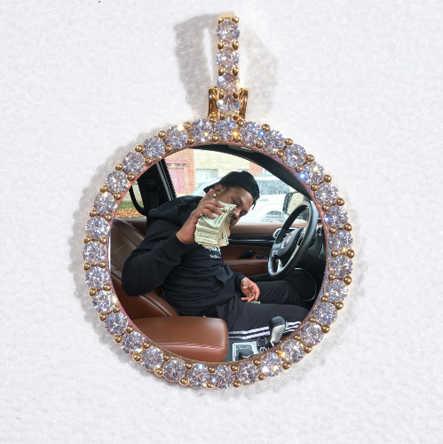 3D CIRCLE CUSTOM PICTURE PENDANT SMALL SIZE