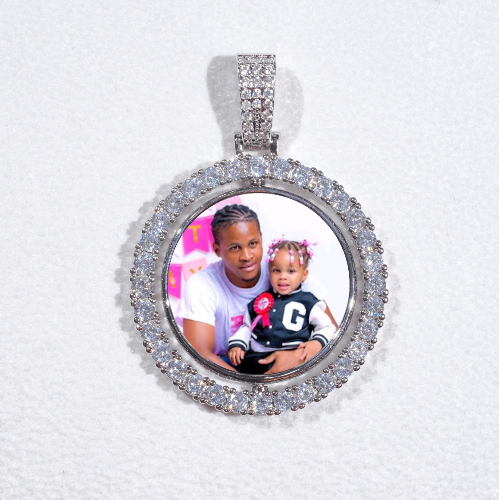 3D Spinning 2-Faced Custom Picture Pendant