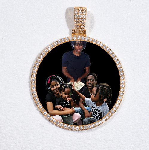 MEDIUM 3D CIRCLE CUSTOM PICTURE PENDANT