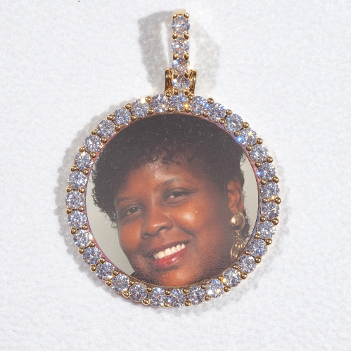 3D CIRCLE CUSTOM PICTURE PENDANT SMALL SIZE