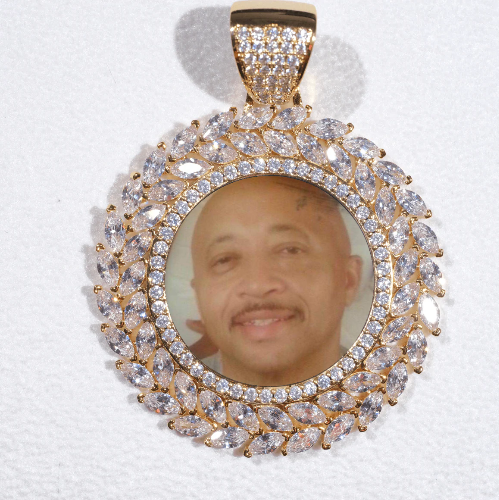 Large 3D Wheat Ear Custom Picture Pendant