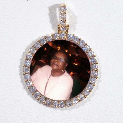 3D CIRCLE CUSTOM PICTURE PENDANT SMALL SIZE