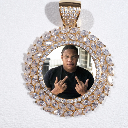 Large 3D Wheat Ear Custom Picture Pendant