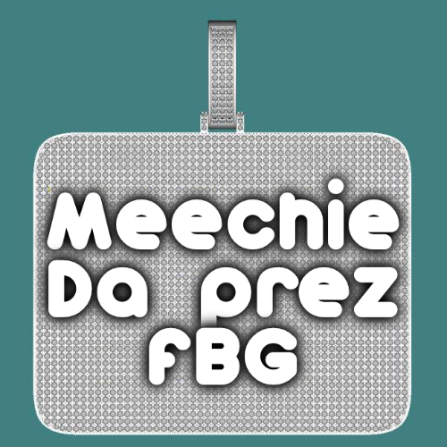 CUSTOM LETTER NECKLACE 3D BIG SQUARE