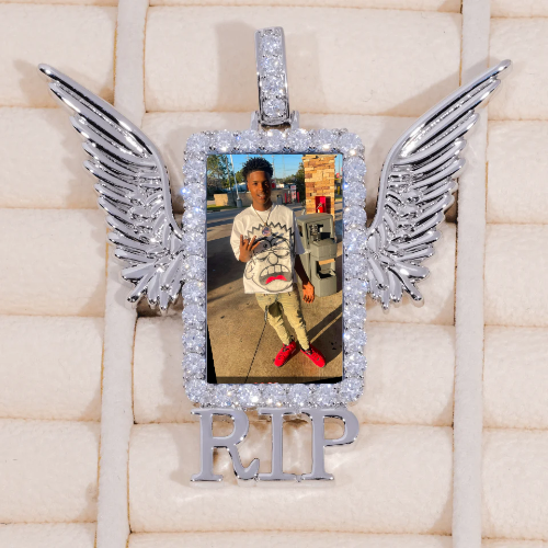 RIP WING 3D CUSTOM PICTURE PENDANT