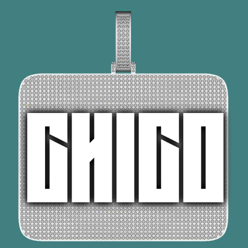 CUSTOM LETTER NECKLACE 3D BIG SQUARE