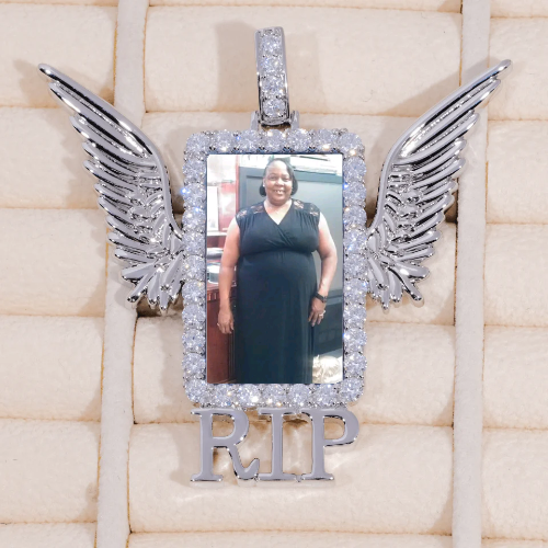 RIP WING 3D CUSTOM PICTURE PENDANT