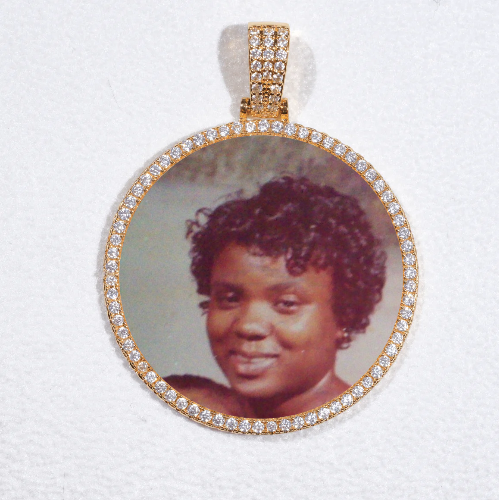 MEDIUM 3D CIRCLE CUSTOM PICTURE PENDANT