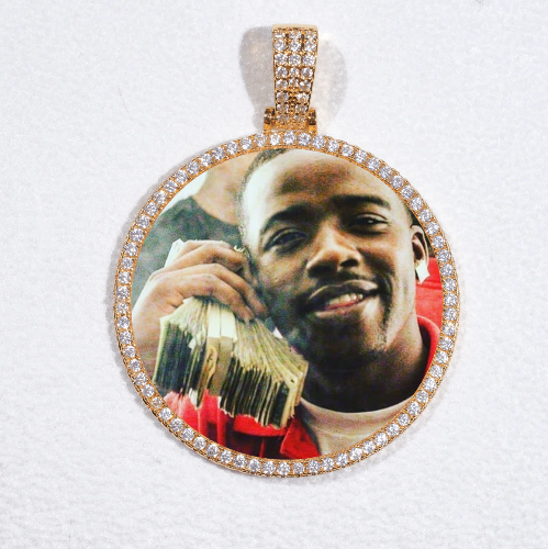 MEDIUM 3D CIRCLE CUSTOM PICTURE PENDANT