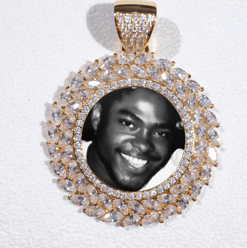 Large 3D Wheat Ear Custom Picture Pendant