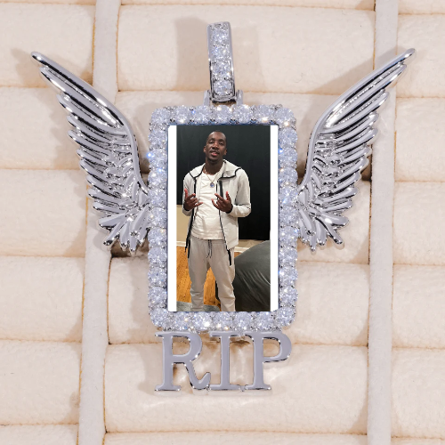 RIP WING 3D CUSTOM PICTURE PENDANT