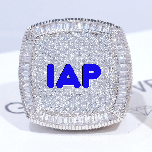 CUSTOM LETTER 3D ICED RING