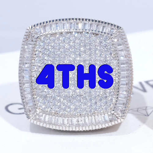 CUSTOM LETTER 3D ICED RING