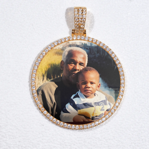 MEDIUM 3D CIRCLE CUSTOM PICTURE PENDANT