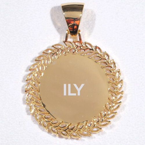 Large 3D Wheat Ear Custom Picture Pendant